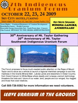 Southwest Indigenous Uranium Forum